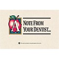 Medical Arts Press® Dental Standard 4x6 Postcards; Note From Your Dentist