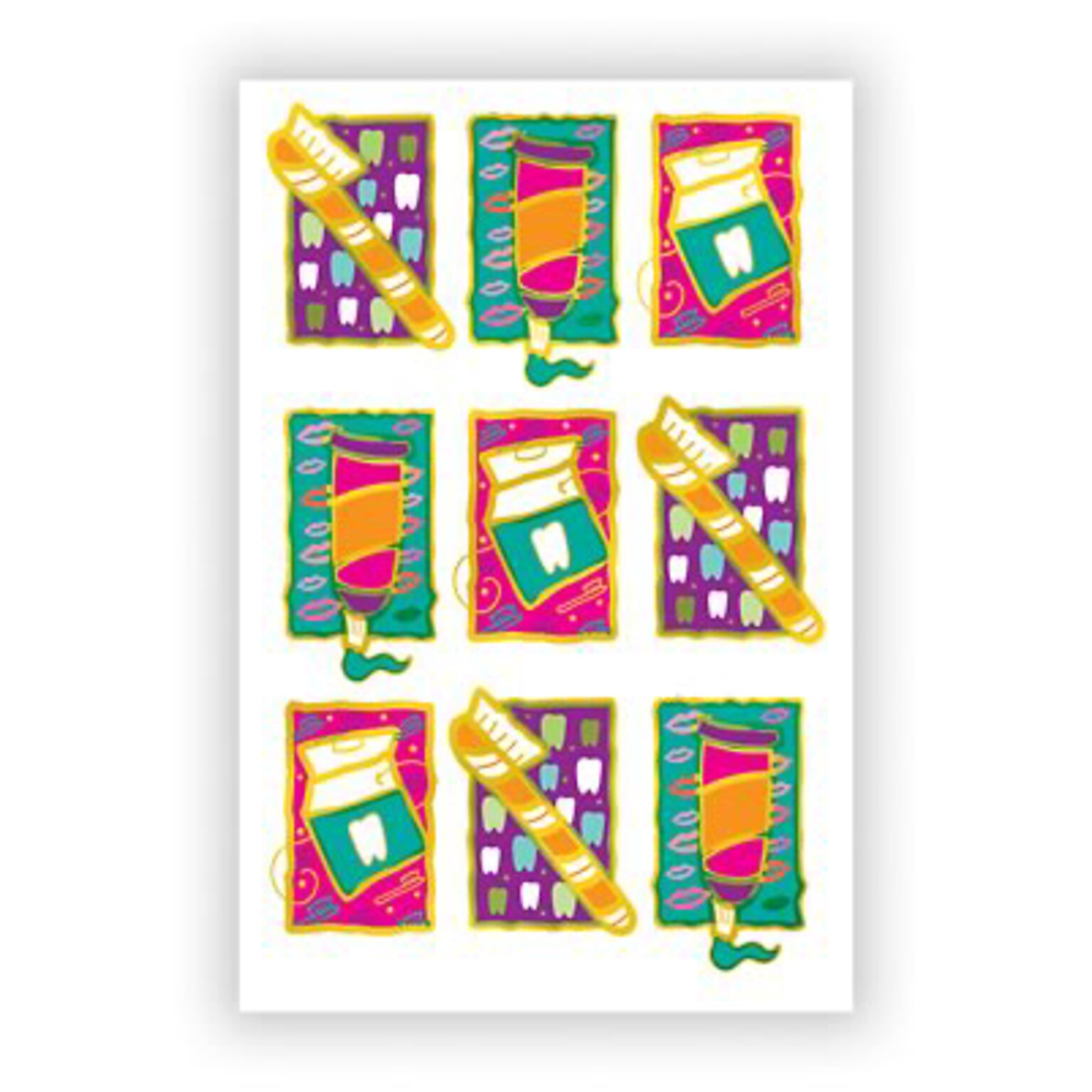 Custom Foil Postcards, Gentle Dental with Gold Foil, 4 x 6, 12 pt. Coated Front Side Stock, Flat Print, Horiz, 2-Sided, 100/Pk