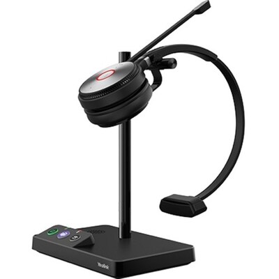 YeaLink WH62 Wireless Active Noise Canceling Over-Ear Headset, Black (1308001C)