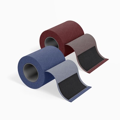 FifthPulse Premium Elastic Bandages with Hook and Loop Closure - 3 inch Rolls, Navy Blue & Burgundy,