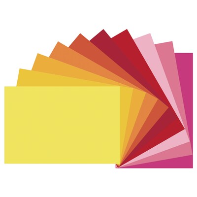 Tru-Ray 12" x 18" Construction Paper, Warm Assorted, 50 Sheets/Pack, 3 Packs/Bundle (PAC102948-3)