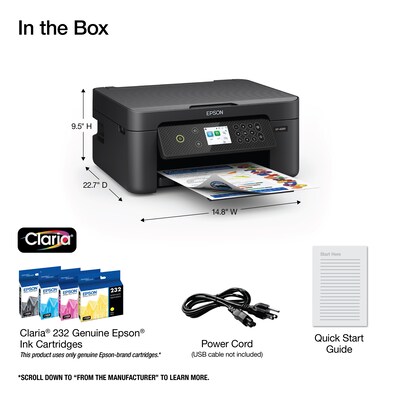 Epson Expression Home XP-4200 Wireless Color Inkjet Printer, All-In-One, Print, Scan, Copy (9472525)