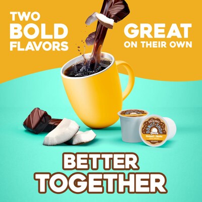 The Original Donut Shop Duos Coconut + Mocha Coffee Keurig® K-Cup® Pods, Medium Roast, 96/Carton (5000361500CT)
