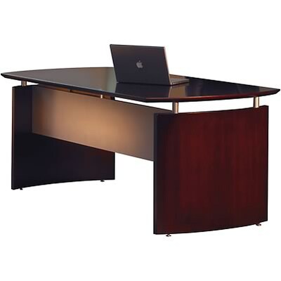 Safco® Napoli Collection In Mahogany; Desk, 72W x 36D
