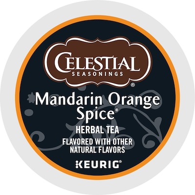 Celestial Seasonings Mandarin Orange Spice Tea, Keurig® K-Cup® Pods, 96/CT