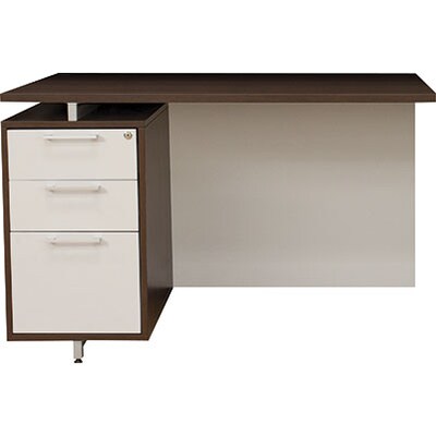 Regency® OneDesk® Collection in Java Finish; Return, 42