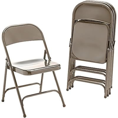 Virco® Metal Folding Chairs; Bronze