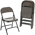 Virco® Metal Folding Chairs; Mocha