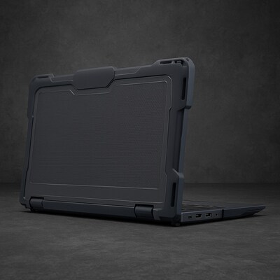 SaharaCase Venture Series Case for Lenovo 300E, 300W, 500W, 500E Chromebook 11.6-inch, Anti-Shock Corners, Clear/Black