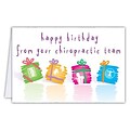 Medical Arts Press® Chiropractic Birthday Cards; Colorful Presents,  Blank Inside