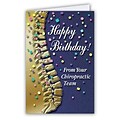 Medical Arts Press® Chiropractic Birthday Cards; Confetti Spine, Blank Inside