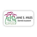 Medical Arts Press® Dental Designer Name Badges; Flowers