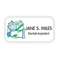 Medical Arts Press® Dental Designer Name Badges; Paste/Brush/Floss