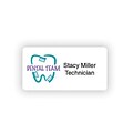 Medical Arts Press® Dental Designer Name Badges; Tooth Shaped Brushes