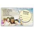 Medical Arts Press® Dual-Imprint Peel-Off Sticker Appointment Cards; Family on Beach