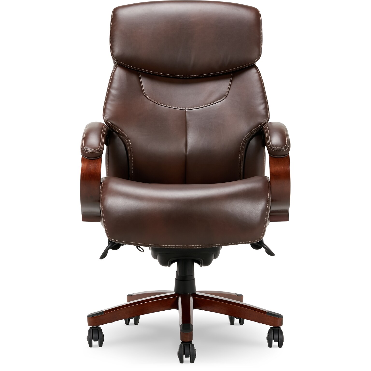 La-Z-Boy Bradley Bonded Leather Executive Chair, Roasted Chestnut (44762)