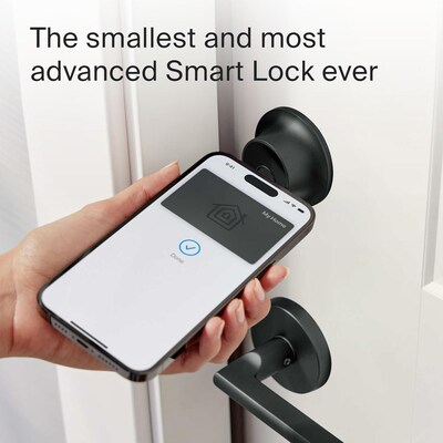 Level Lock + Connect WiFi & Bluetooth Replacement Deadbolt Smart Lock, Matte Black (C-F14U-S1)