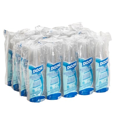 Dixie PETE Plastic Cold Cups, 10 oz., Clear, 500/Carton (CP10DX)