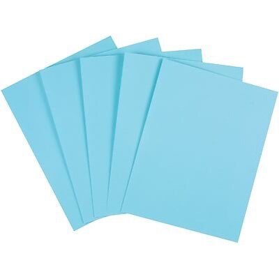 Domtar 67 lb. Cardstock Paper, 8.5 x 11, Blue, 250 Sheets/Pack (81042)