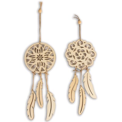 S&S Wood Mandala Dreamcatcher Kit, 12/Pack (WD7469)