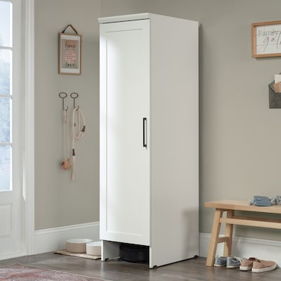 Sauder HomePlus 71"H Storage Cabinet with 3 Shelves, Soft White (437397)
