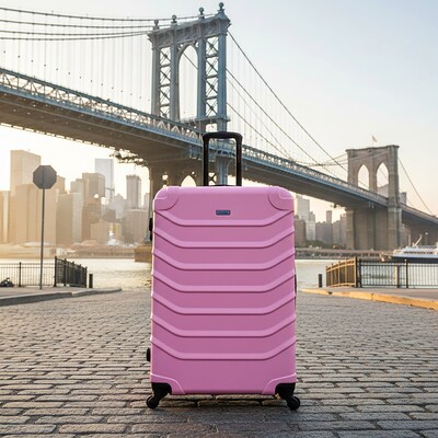 InUSA Endurance 33.27" Hardside Suitcase, 4-Wheeled Spinner, TSA Checkpoint Friendly, Pink (IUEND00XL-PNK)