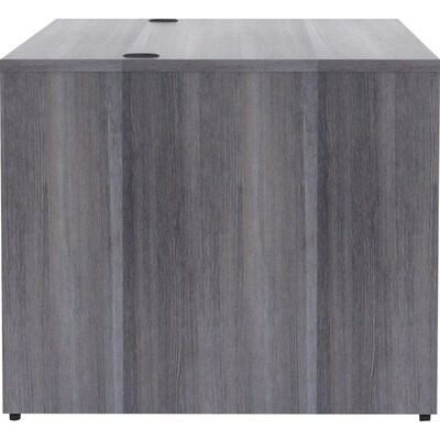 Lorell Essentials Series 70.9" W Rectangular Desk Shell, Weathered Charcoal (LLR69550)
