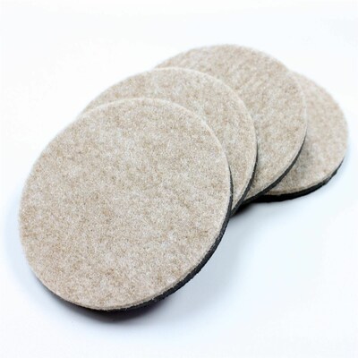 Lorell All-Floor Slider, Beige, 4/Pack (LLR42328)