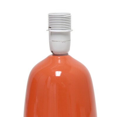Simple Designs Table Lamp, Orange (LT1134-ORG)