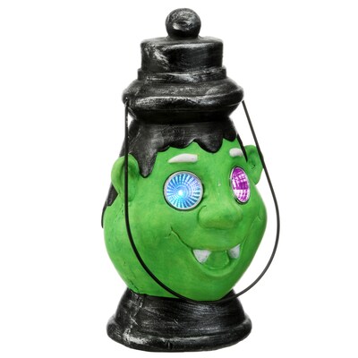 National Tree Company 12" Green Ghoul Lantern with LED Lights (PG11-FJ18518A-1)