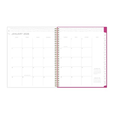2026 Blue Sky Magenta Blooms 8.5" x 11" Weekly & Monthly Personal Planner (140945-26)