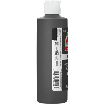 Apple Barrel Acrylic Paint Matte, 8oz., Black, 6/Pack (APP20404E-6)