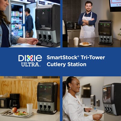 Dixie Ultra SmartStock Series-T Compostable Plastic Fork Refill, Beige, 40/Pack, 24 Packs/Carton (DUSSCF7)