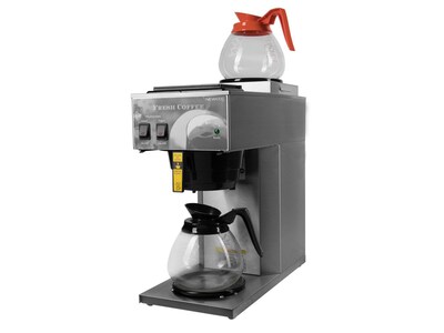 Newco AK-2 12-Cup Commercial 2-Station Coffee Brewer, Gray/Black (AK2)