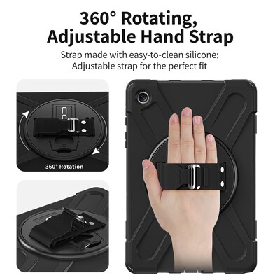 CODi Rugged Case with Integrated Screen Protector for Samsung Galaxy Tab A9+, Black (C30705084IS)
