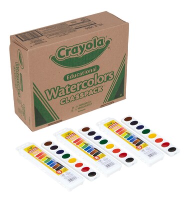 Crayola Classpack Watercolor Paint Trays, 36/Pack (BIN538101)