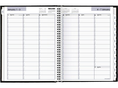 2024 AT-A-GLANCE DayMinder Premiere 8 x 11 Weekly Appointment Book Planner, Black (G520H-00-24)