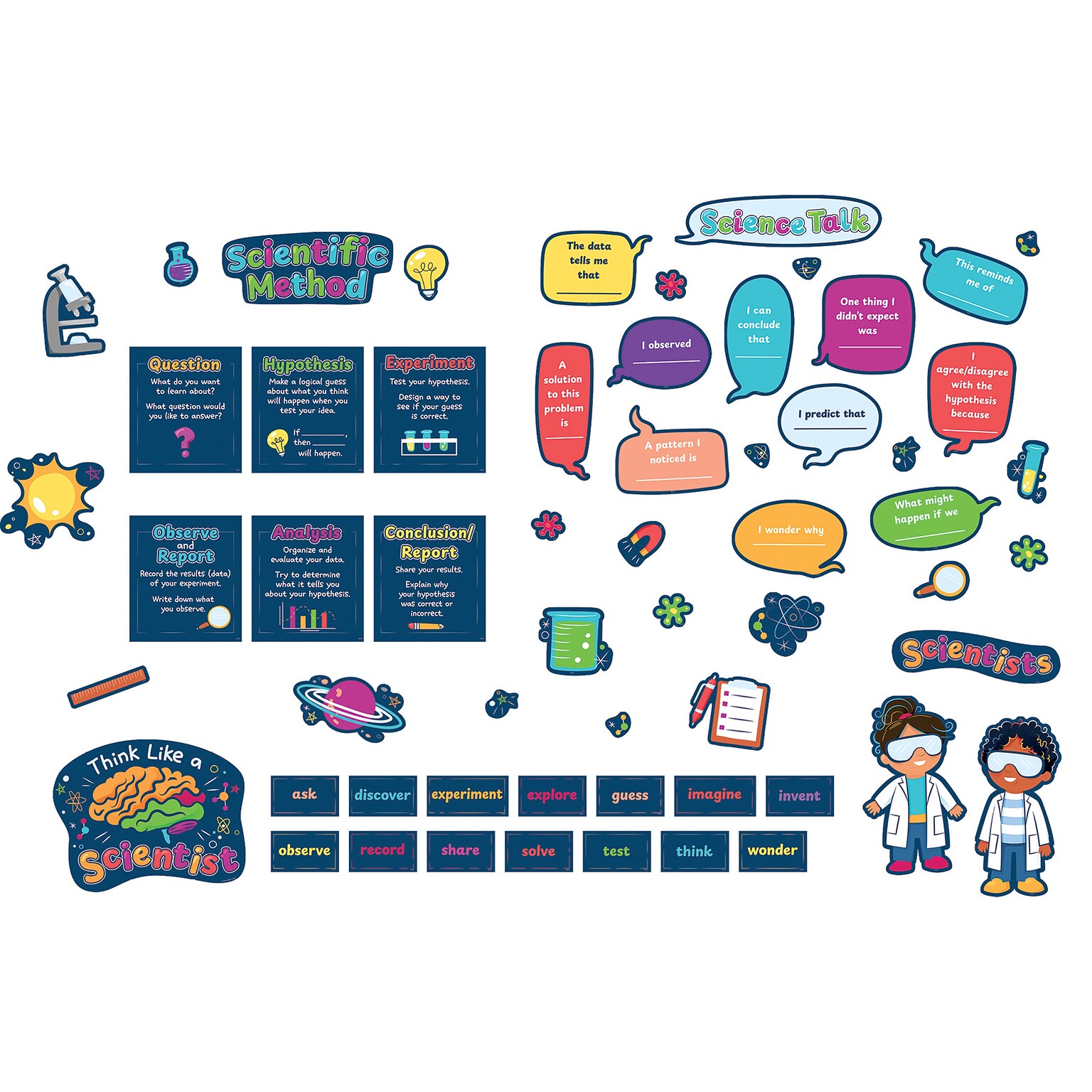 Teacher Created Resources Science Talk Bulletin Board Set, 60/Set (TCR6627)