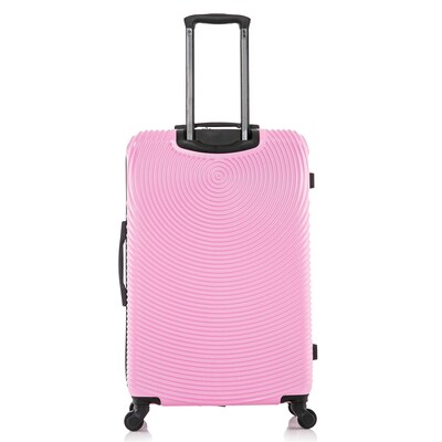DUKAP Inception 29.29" Hardside Suitcase, 4-Wheeled Spinner, TSA Checkpoint Friendly, Pink (DKINC00L-PNK)