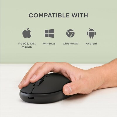 Satechi OntheGo Wireless Ambidextrous USB-C Mouse, Black (ST-MOTGK)