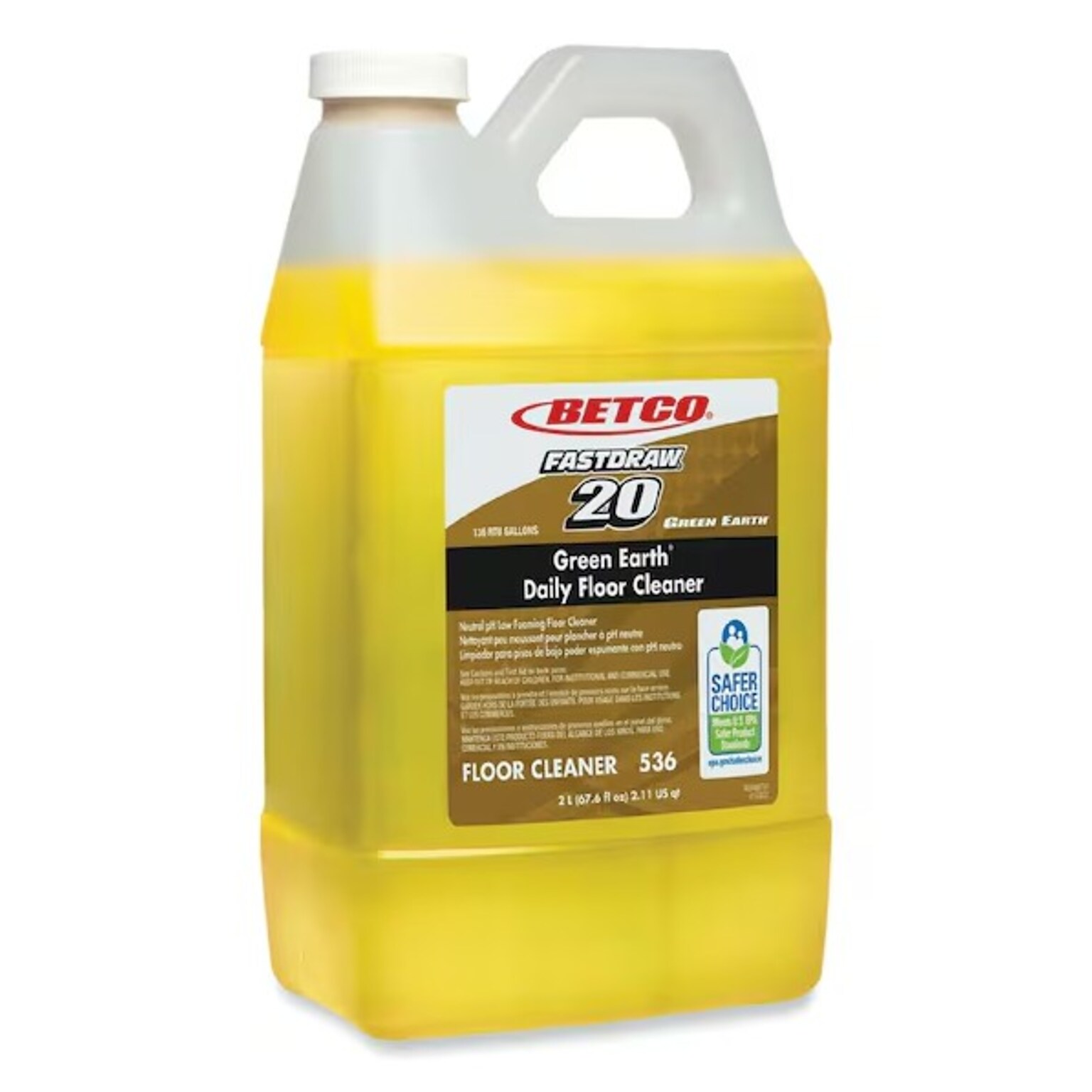 Betco Green Earth Daily Floor Cleaner, 2L, 4/CT (5364700)