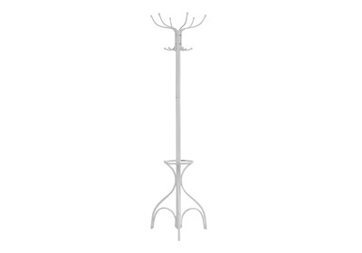 Monarch Specialties Inc. Coat Tree, White, Metal (I 2030)