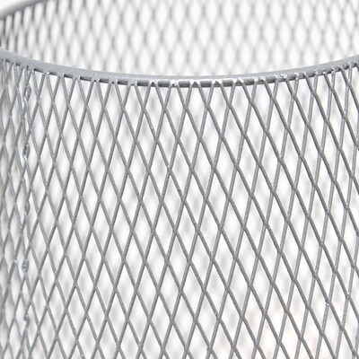 Creekwood Home Industrial Mesh 9" LED Table Lamp, Gray (CWT-1004-GY)