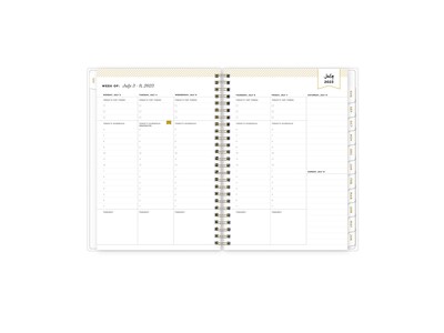 2023-2024 Blue Sky Day Designer Climbing Floral Mint 5.88 x 8.63 Academic Weekly & Monthly Planner