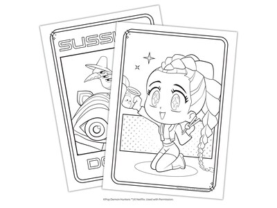 bendon K-POP Demon Hunters Official Coloring Book, 40 Pages (65704)