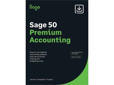 Sage 50 Premium Accounting for 1 User, Windows, Download (PPAS12023ESDCSRT)