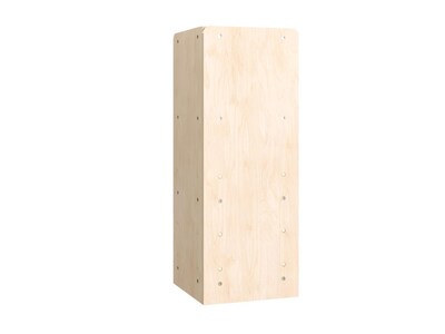Flash Furniture Bright Beginnings 3-Section Corner Storage Unit, 31.5"H x 16.5"W x 11.75"D, Brown (MK-KE24039-GG)