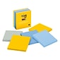 Post-it Super Sticky Notes, 3" x 3", New York Collection, 100 Sheet/Pad, 5 Pads/Pack (654-5SSNY)