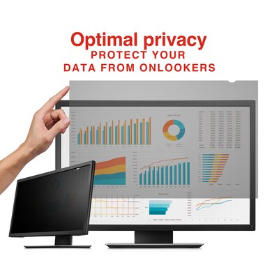 Monitor Widescreen Privacy Filter, Diagonal LCD Screen Size 24.0"