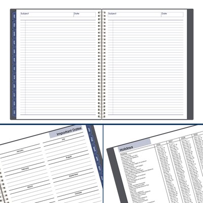 2026 AT-A-GLANCE DayMinder 8.5" x 11" Monthly Planner, Poly Cover, Gray (GC470-07-26)